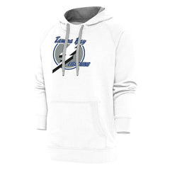 Tampa Bay Lightning Antigua Special Edition 2.0 Victory Pullover Hoodie - White - NHL