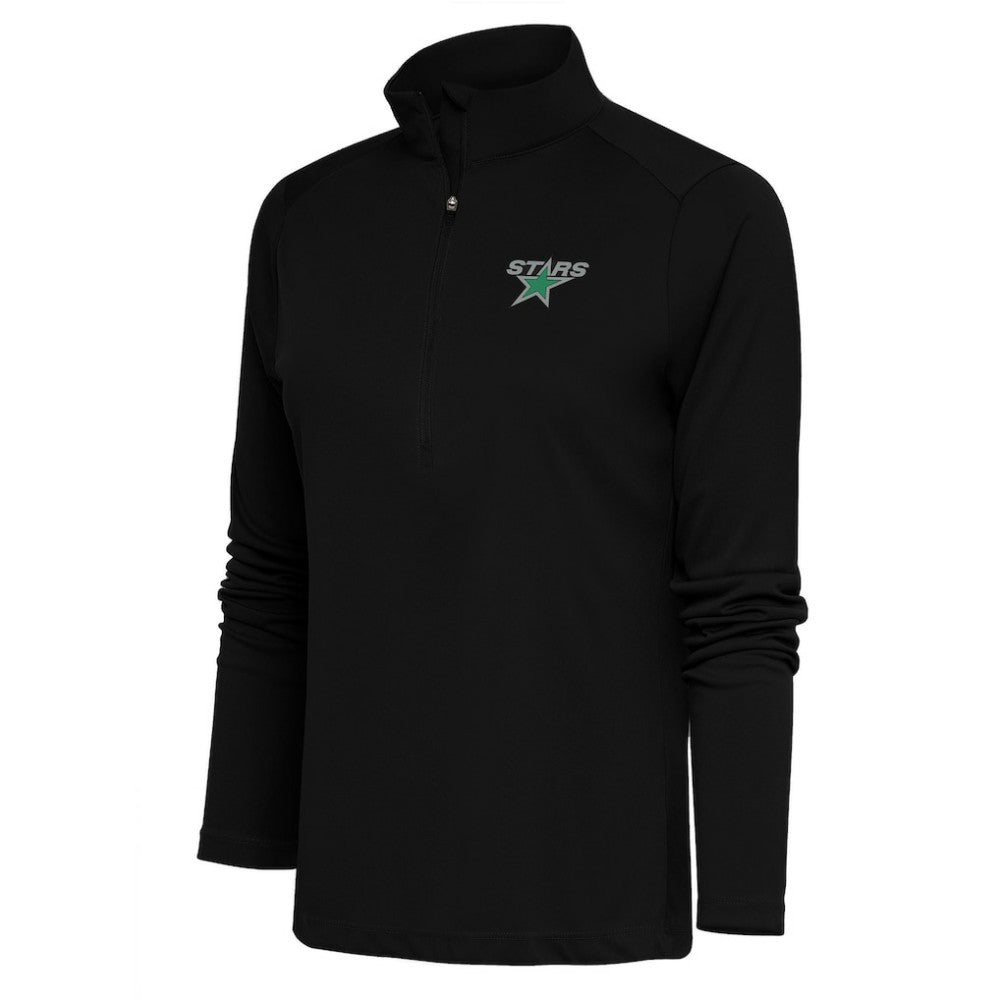Dallas Stars Antigua Women's Special Edition 2.0 Tribute Quarter-Zip Pullover Top - Black - NHL