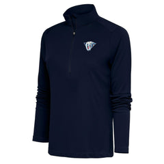 Nashville Predators Antigua Women's Special Edition 2.0 Tribute Quarter-Zip Pullover Top - Navy - NHL
