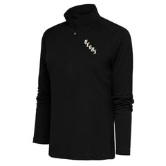 Vegas Golden Knights Antigua Women's Special Edition 2.0 Tribute Quarter-Zip Pullover Top - Black - NHL