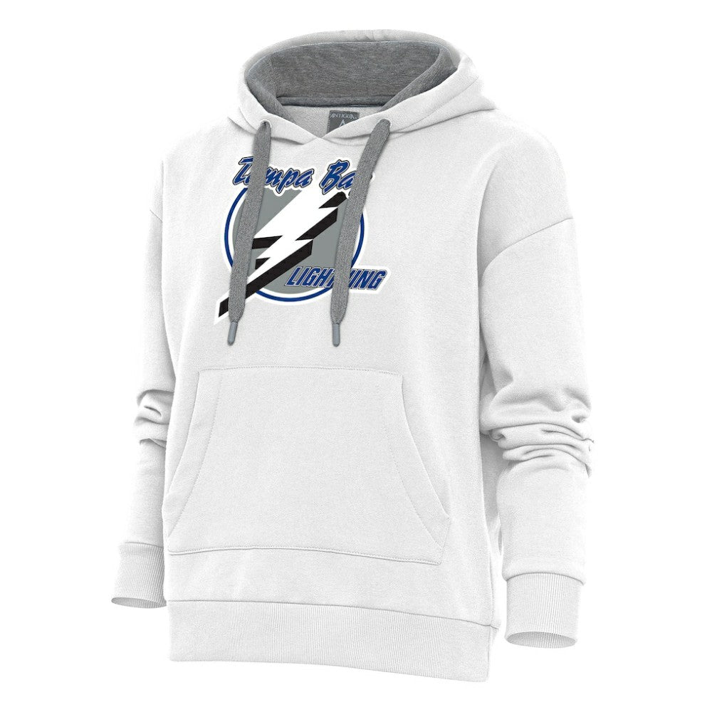 Tampa Bay Lightning Antigua Women's Special Edition 2.0 Victory Pullover Hoodie - White - NHL