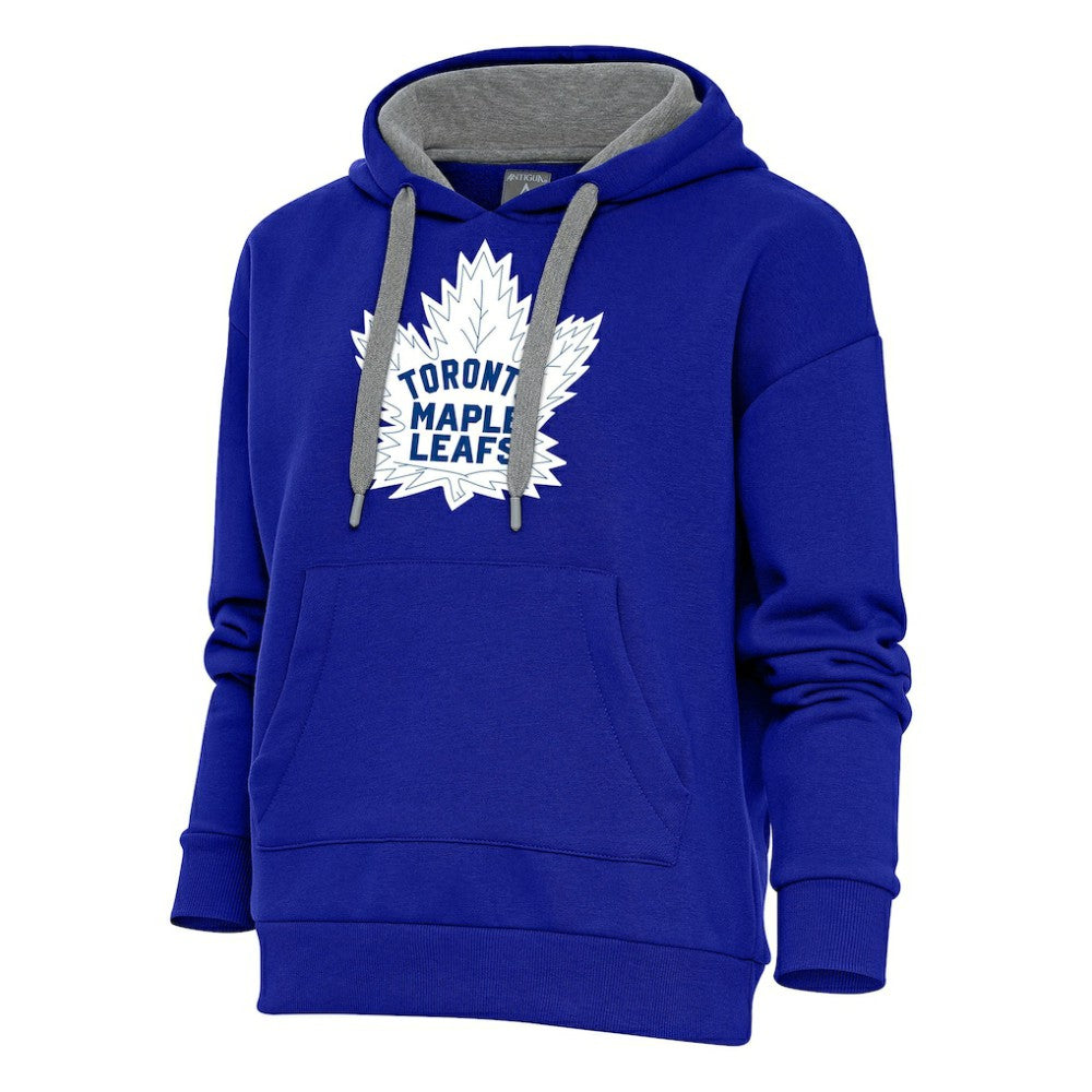 Toronto Maple Leafs Antigua Women's Special Edition 2.0 Victory Pullover Hoodie - Royal - NHL