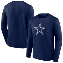 Dallas Cowboys Primary Logo Long T-Shirt Navy | NFL