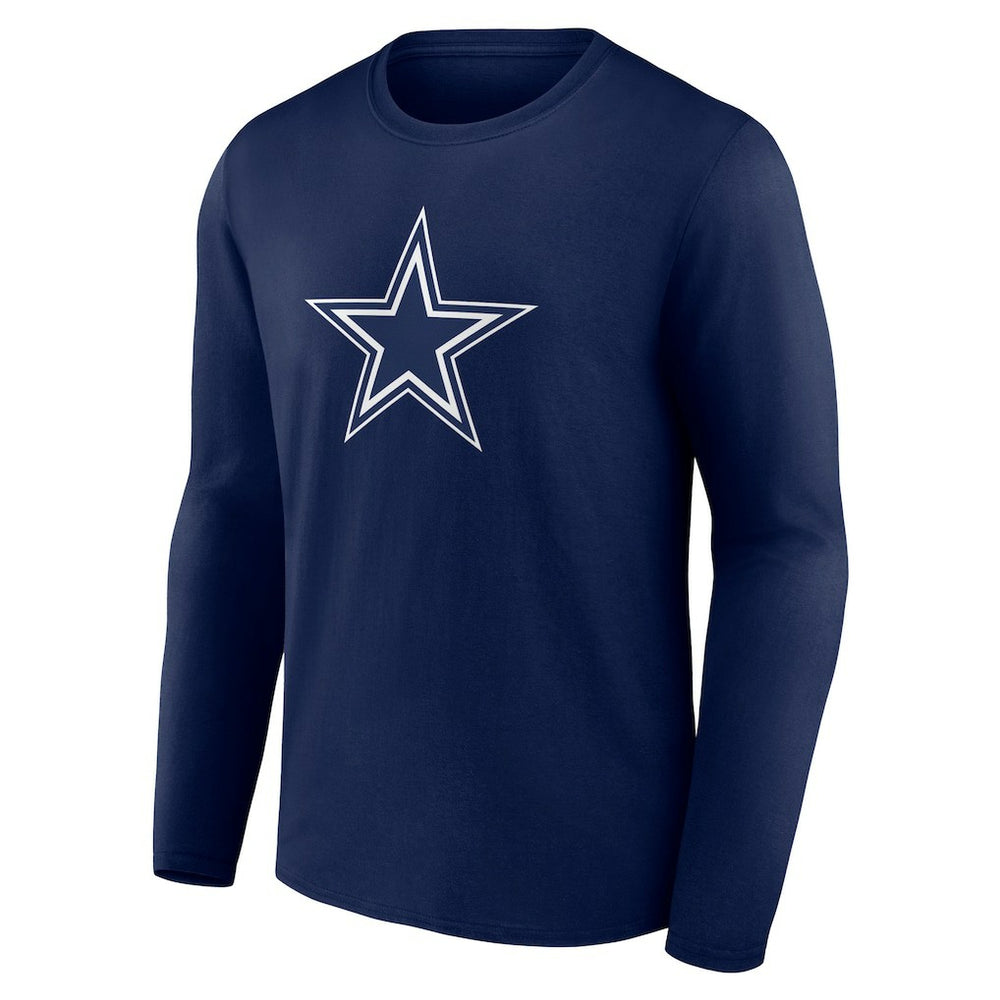 Dallas Cowboys Primary Logo Long T-Shirt Navy | NFL