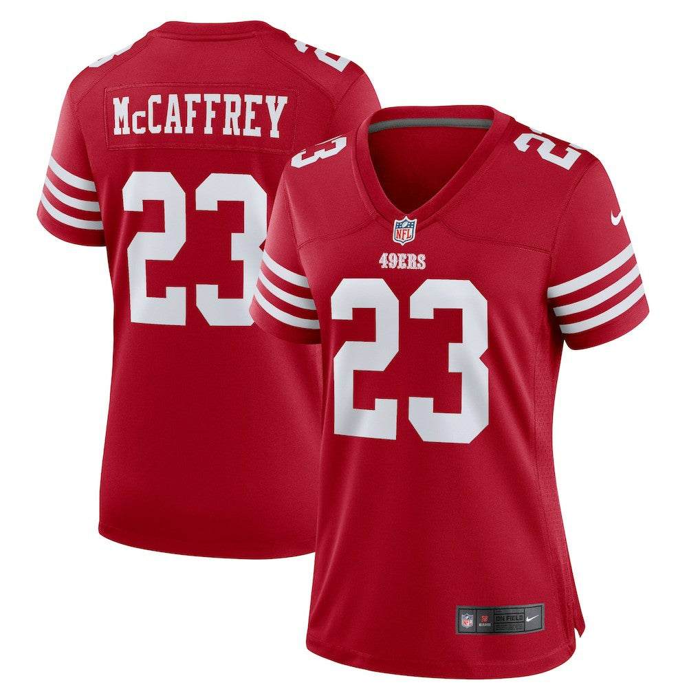 Christian McCaffrey San Francisco 49ers Women's Player Jersey Scarlet | Nike for Sale