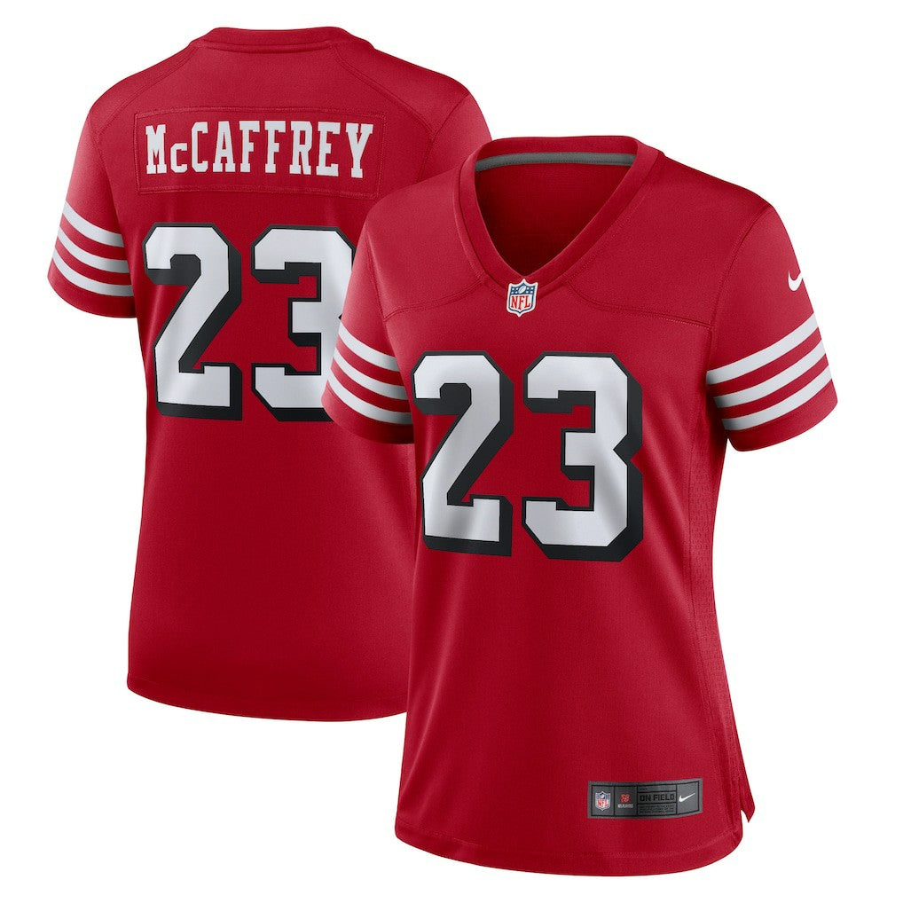 Christian McCaffrey San Francisco 49ers Women's Player Jersey Scarlet | Nike for Sale