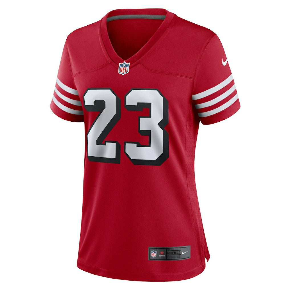 Christian McCaffrey San Francisco 49ers Women's Player Jersey Scarlet | Nike for Sale