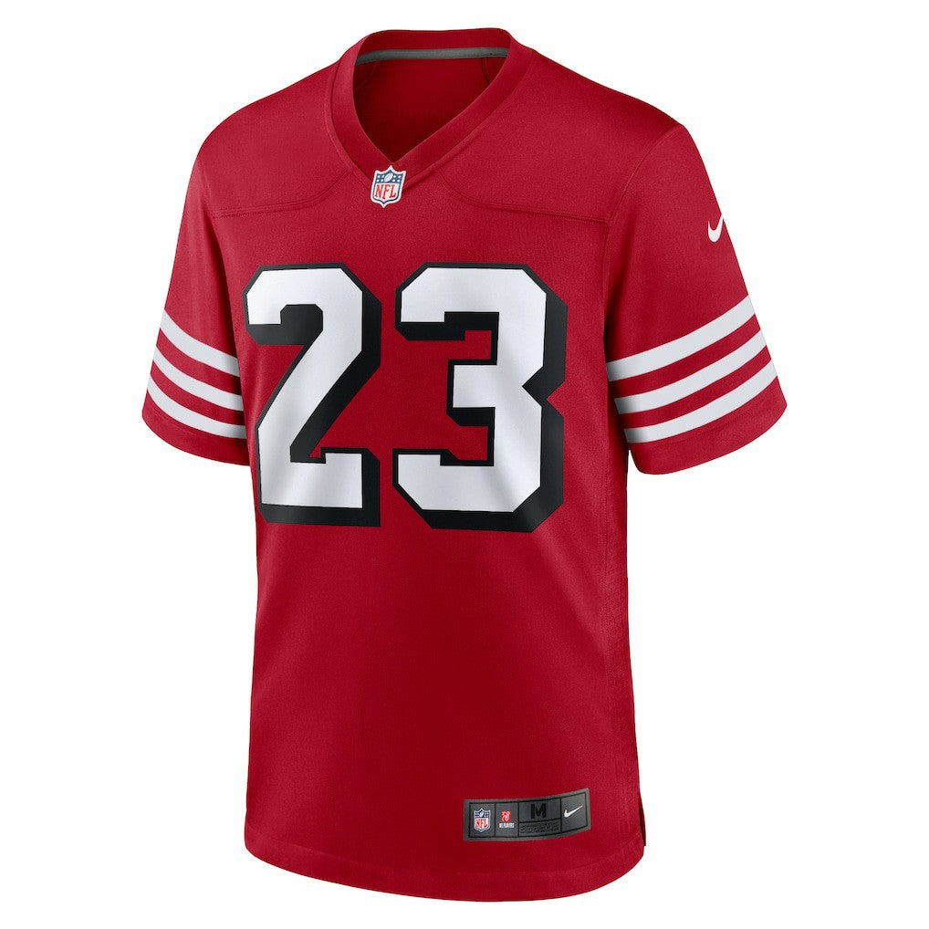 Christian McCaffrey San Francisco 49ers Alternate Game Player Jersey Scarlet | Nike for Sale