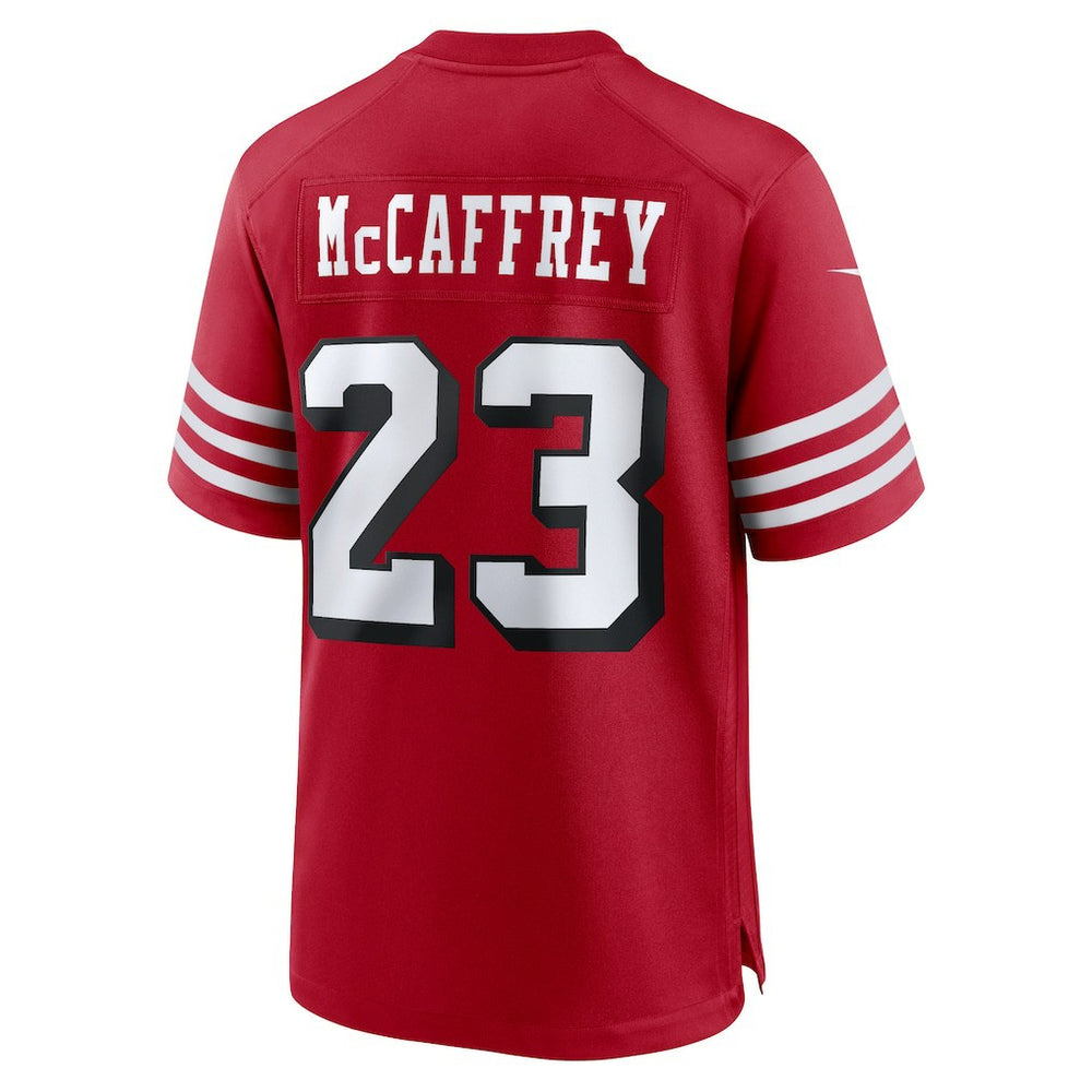 Christian McCaffrey San Francisco 49ers Alternate Game Player Jersey Scarlet | Nike for Sale