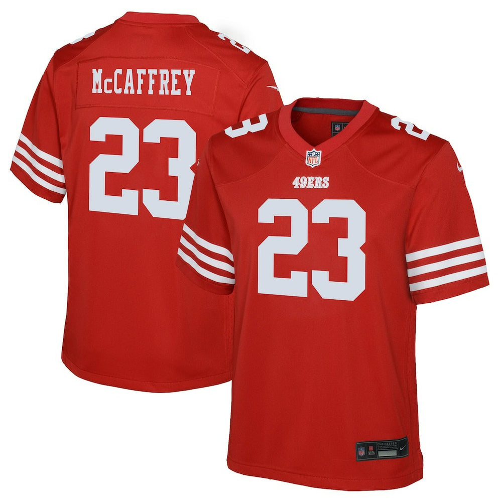 Christian McCaffrey San Francisco 49ers Youth Game Jersey Scarlet | Nike for Sale