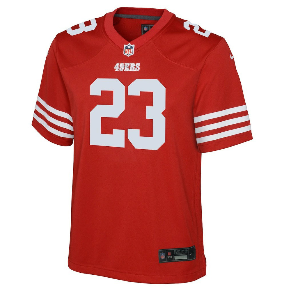 Christian McCaffrey San Francisco 49ers Youth Game Jersey Scarlet | Nike for Sale