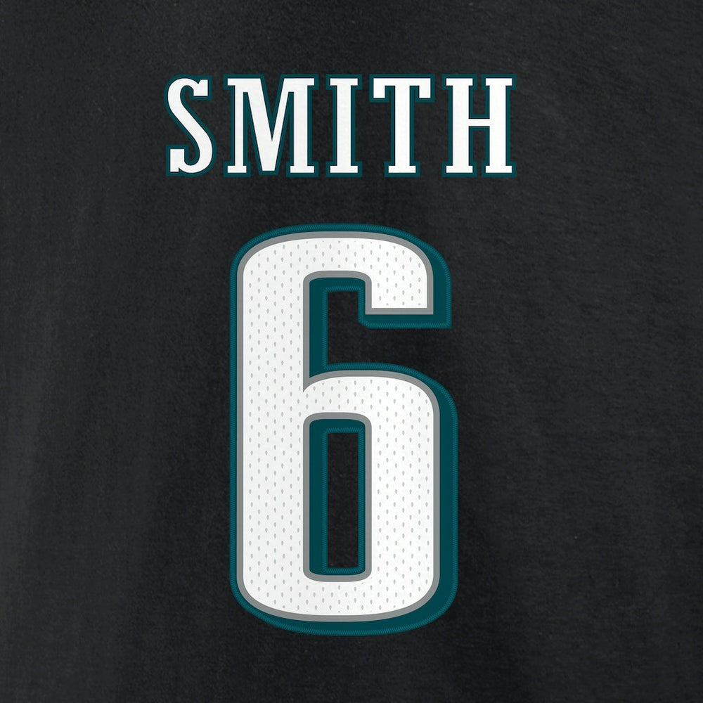 DeVonta Smith Philadelphia Eagles Icon Player Name & Number T-Shirt Black | NFL
