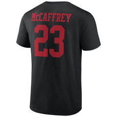 Christian McCaffrey San Francisco 49ers Icon Player Name & Number T-Shirt Black | NFL