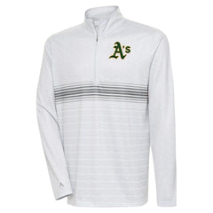 Athletics Antigua Bullseye Quarter-Zip Pullover Top - MLB