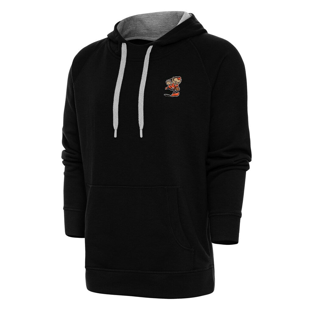 Cleveland Browns Antigua Team Logo Victory Pullover Hoodie Black | NFL