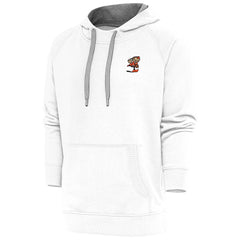 Cleveland Browns Antigua Team Logo Victory Pullover Hoodie White | NFL