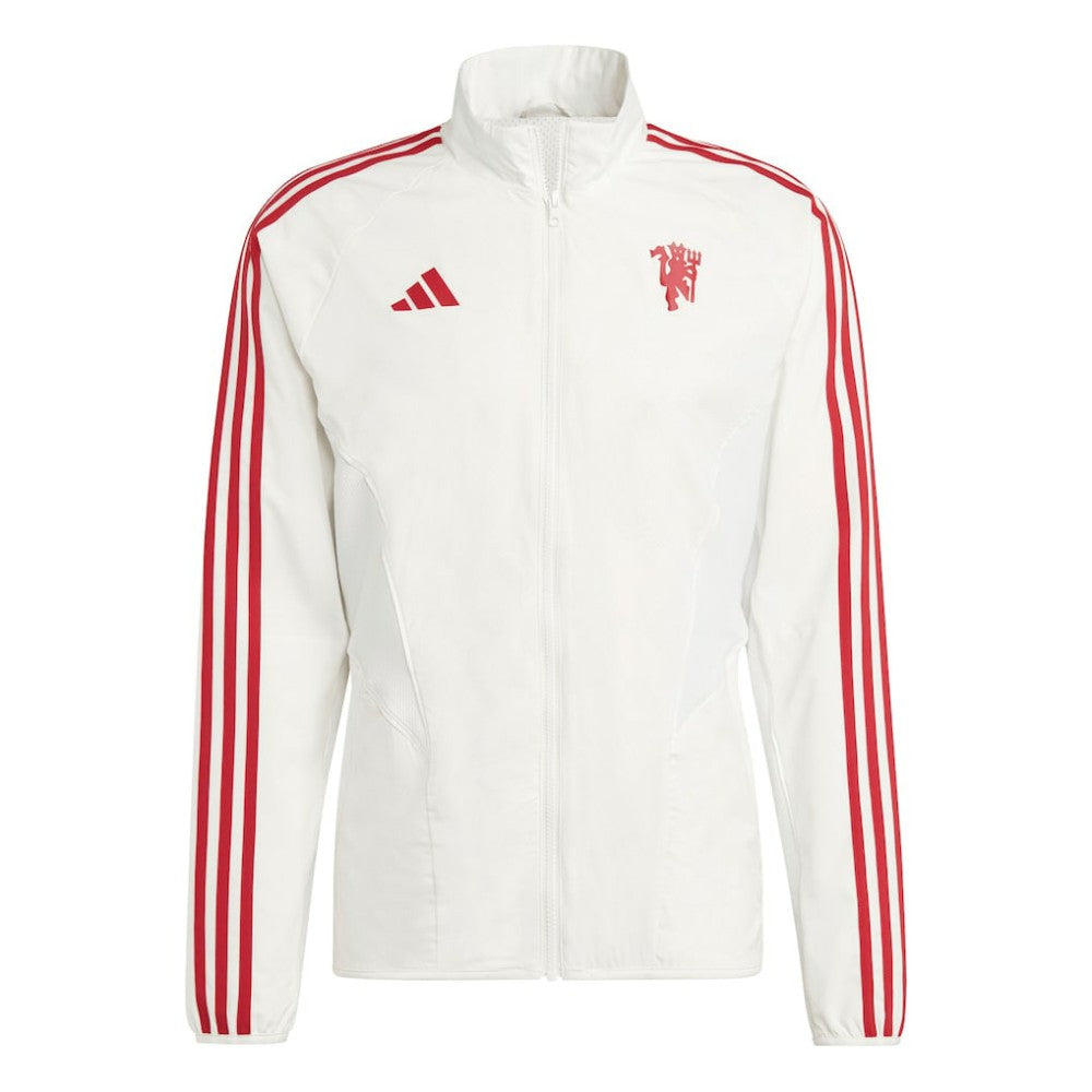 Manchester United 2023/24 Anthem Full-Zip Jacket White | Adidas