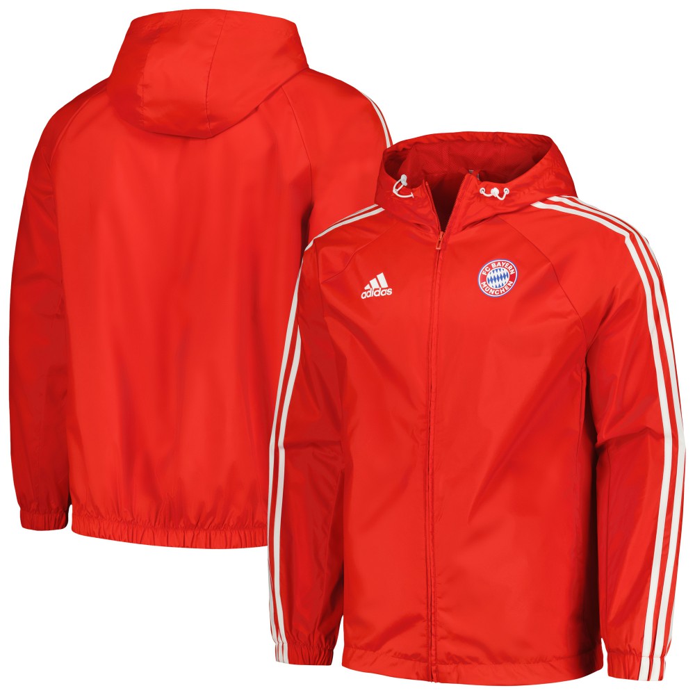 Bayern Munich 2023/24 DNA Raglan Full-Zip Windbreaker Red | Adidas discount