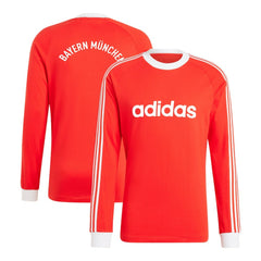 Bayern Munich Originals Energy Drop '70s Long Sleeve Jersey Red | Adidas online