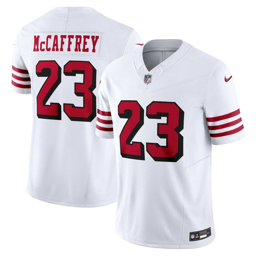 Christian McCaffrey San Francisco 49ers Vapor F.U.S.E. Limited 2nd Alternate Jersey White | Nike for Sale