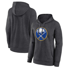 Buffalo Sabres Women's Primary Logo Pullover Hoodie - Charcoal - NHL