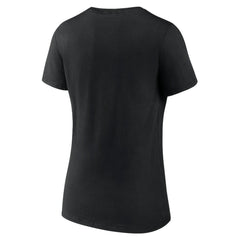 New Jersey Devils Women's Team Primary Logo V-Neck T-Shirt - Black - NHL
