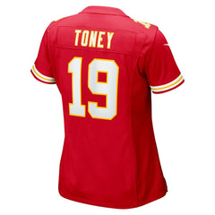 Kadarius Toney Kansas City Chiefs Women's Game Player Jersey Red | Nike for Sale