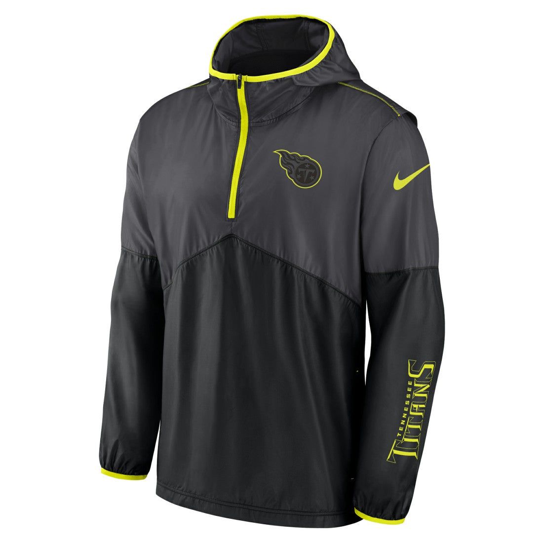 Tennessee Titans Volt Hoodie Half-Zip Jacket Anthracite | Nike for Sale