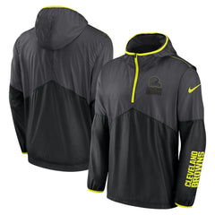 Cleveland Browns Volt Hoodie Half-Zip Jacket Anthracite | Nike for Sale