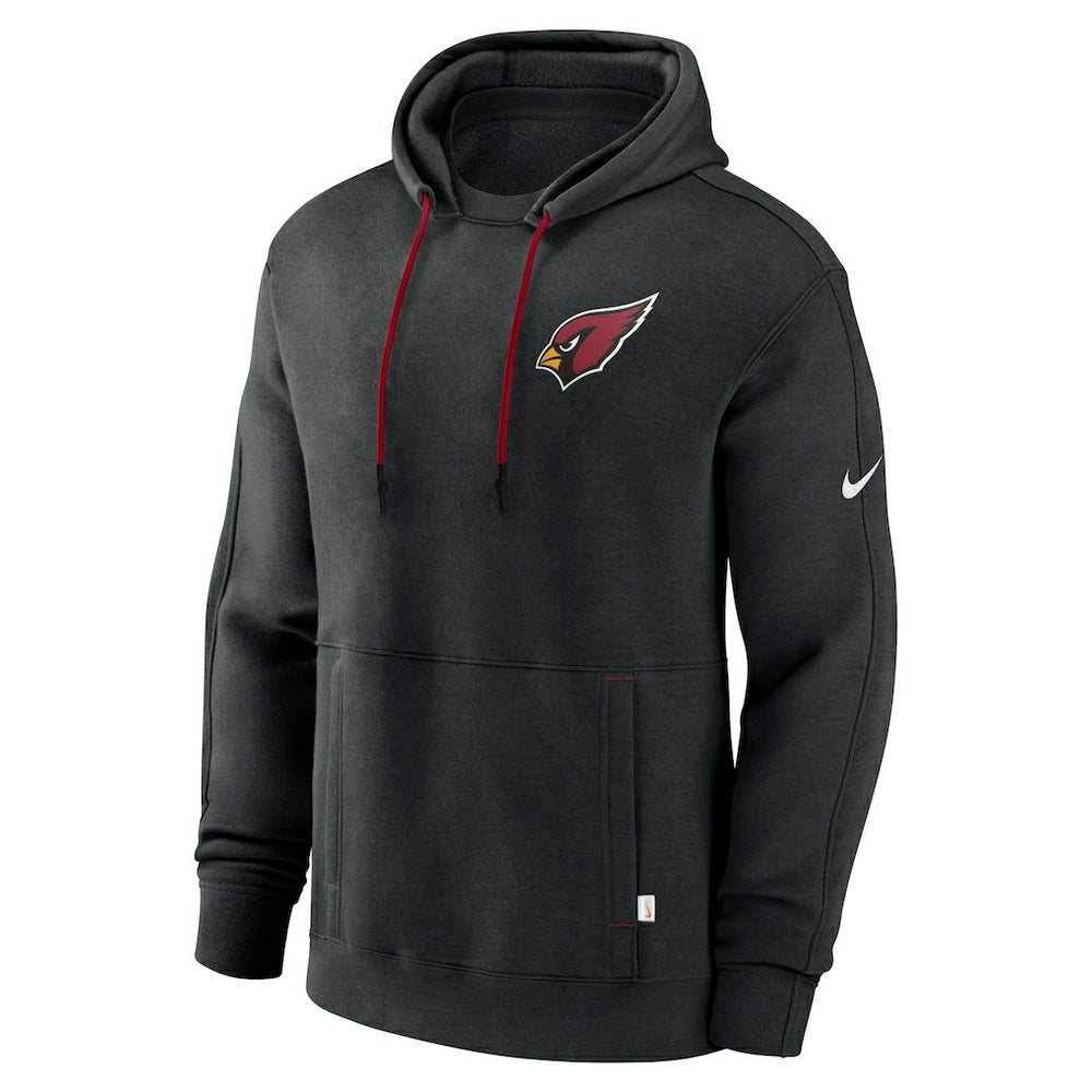 Arizona Cardinals Layered Logo Statement Pullover Hoodie Black | Nike for Sale