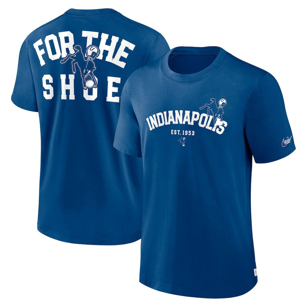 Indianapolis Colts Rewind Slogan T-Shirt Royal | Nike for Sale