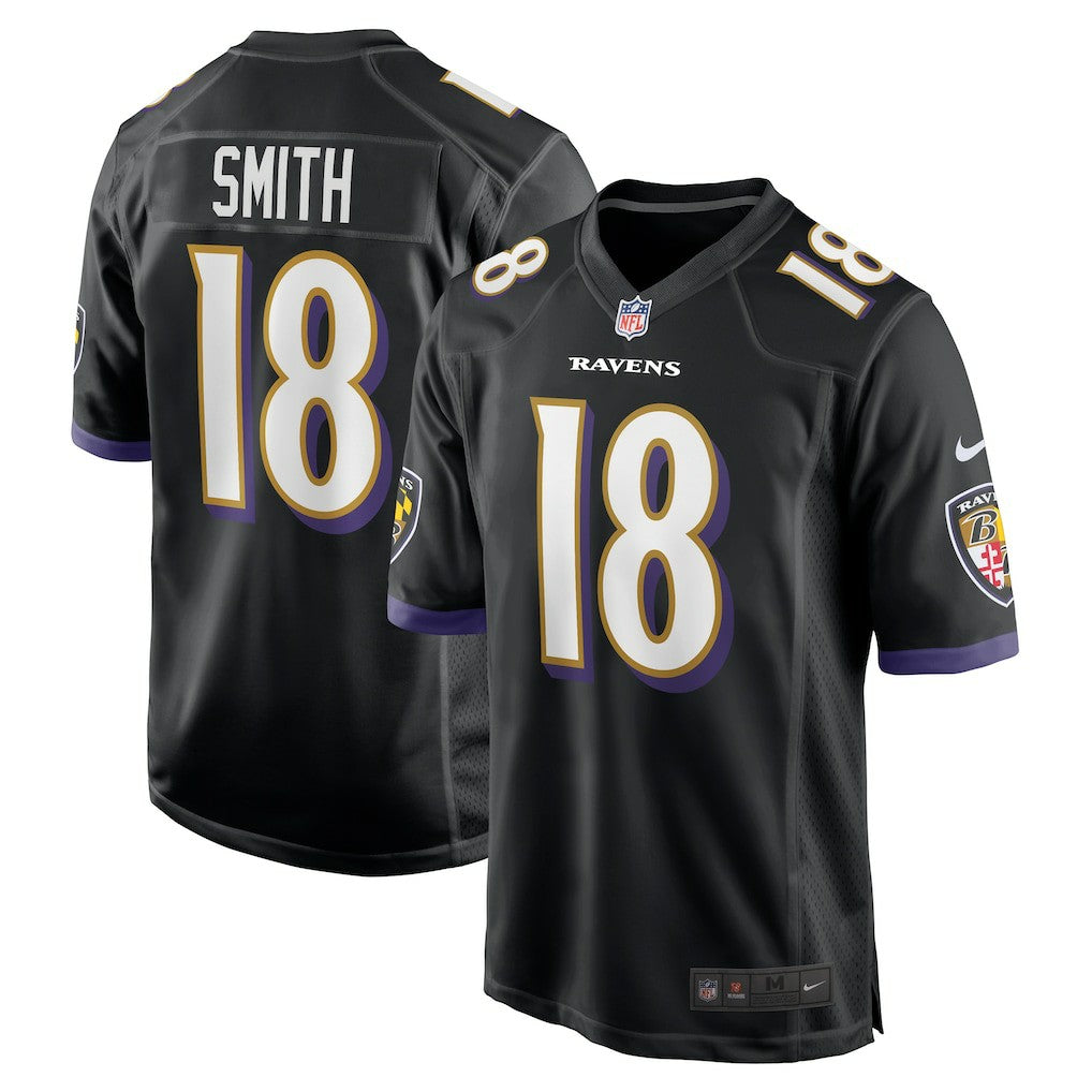 Roquan Smith Baltimore Ravens Alternate Game Jersey Black | Nike for Sale
