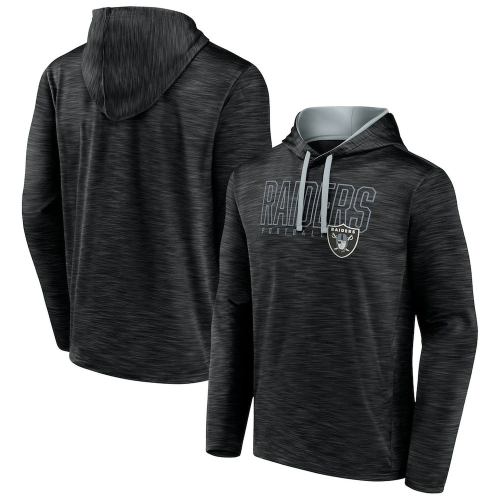 Las Vegas Raiders Hook and Ladder Pullover Hoodie Heather Black | Fanatics