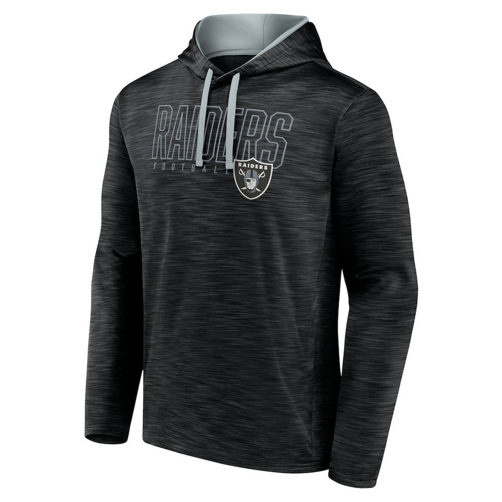 Las Vegas Raiders Hook and Ladder Pullover Hoodie Heather Black | Fanatics