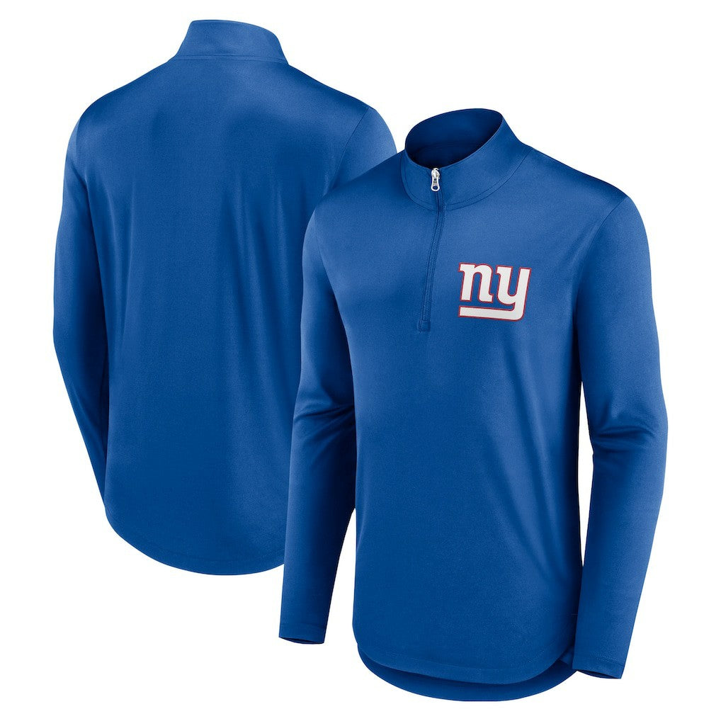 New York Giants Quarterback Quarter-Zip Top Royal | Fanatics
