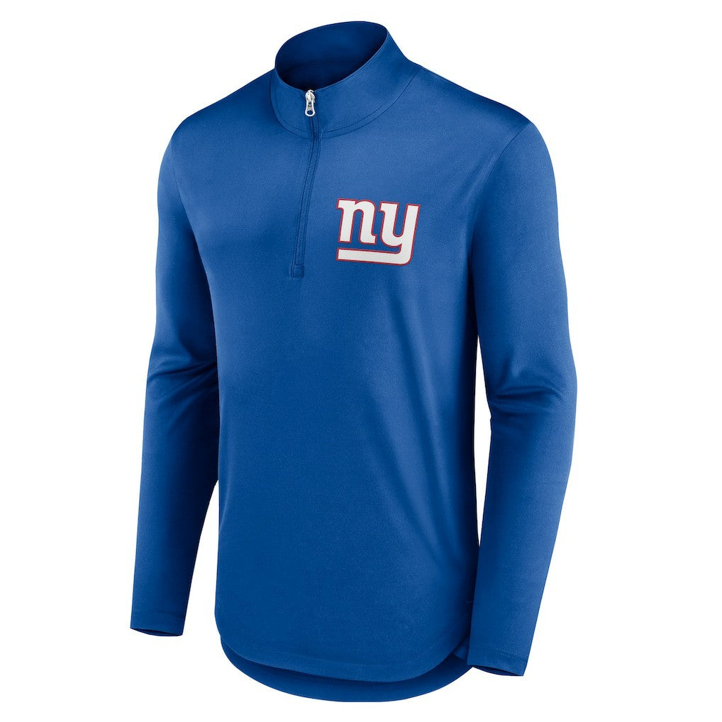 New York Giants Quarterback Quarter-Zip Top Royal | Fanatics
