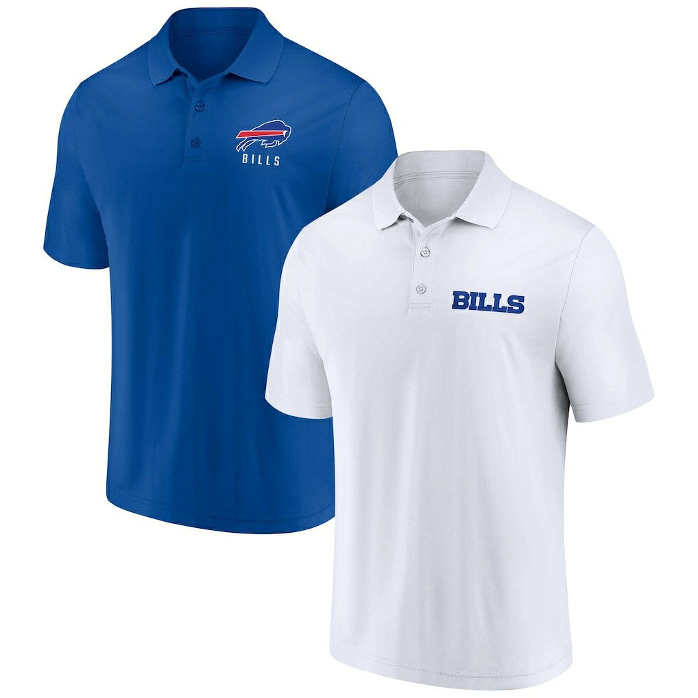 Buffalo Bills Lockup Two-Pack Polo Set White/Royal | Fanatics