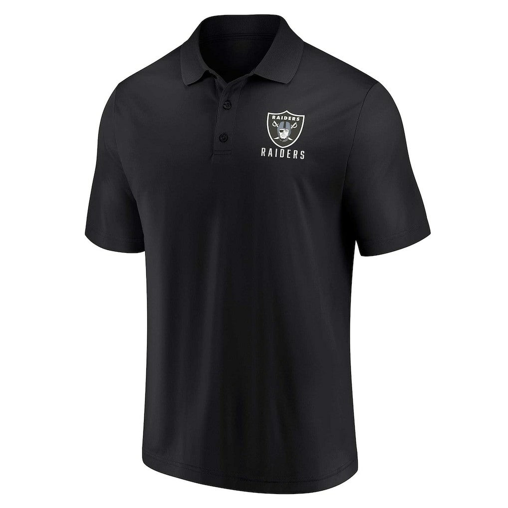 Las Vegas Raiders Lockup Two-Pack Polo Set White/Black | Fanatics