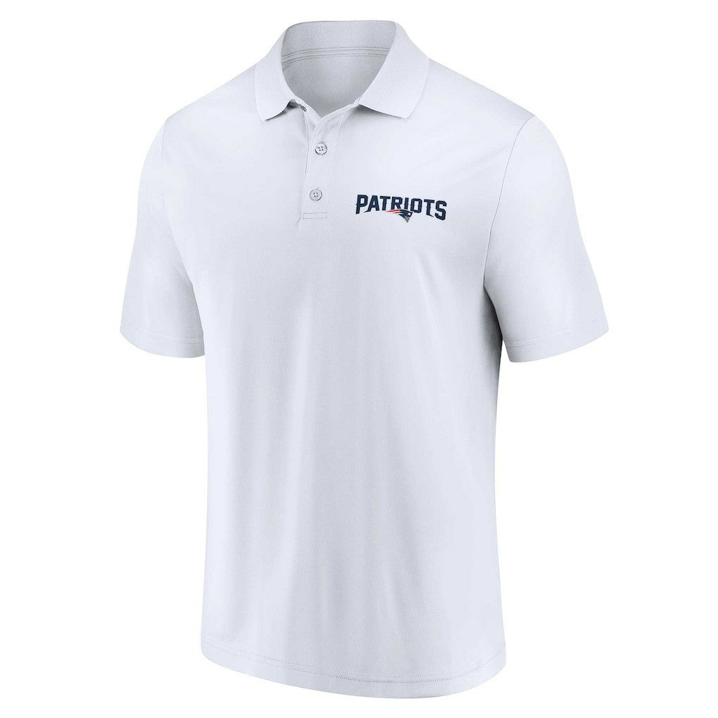 New England Patriots Lockup Two-Pack Polo Set White/Navy | Fanatics