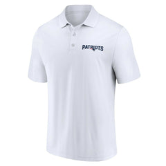 New England Patriots Lockup Two-Pack Polo Set White/Navy | Fanatics