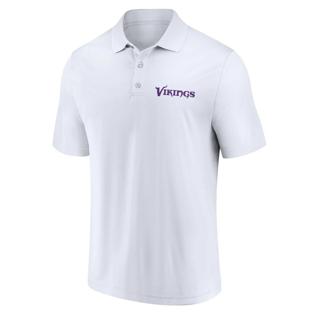 Minnesota Vikings Lockup Two-Pack Polo Set White/Purple | Fanatics