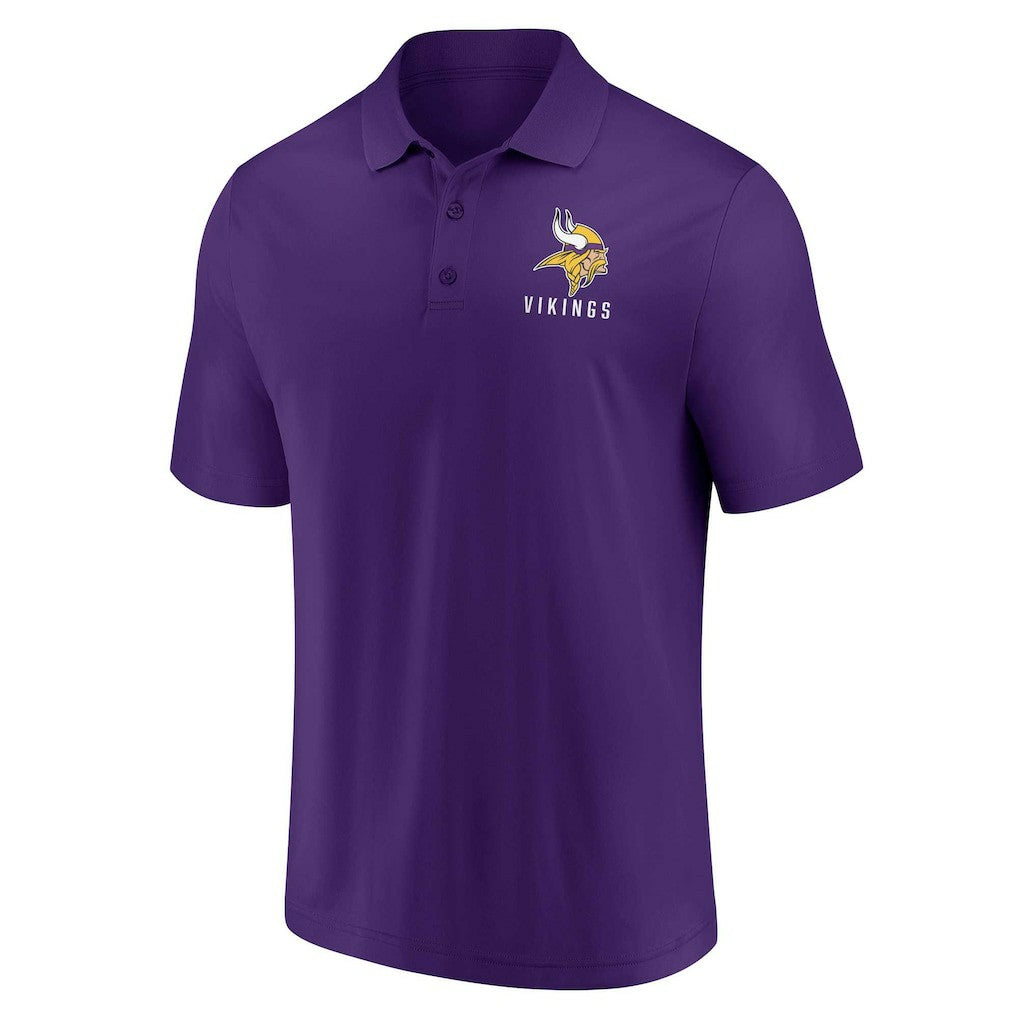 Minnesota Vikings Lockup Two-Pack Polo Set White/Purple | Fanatics