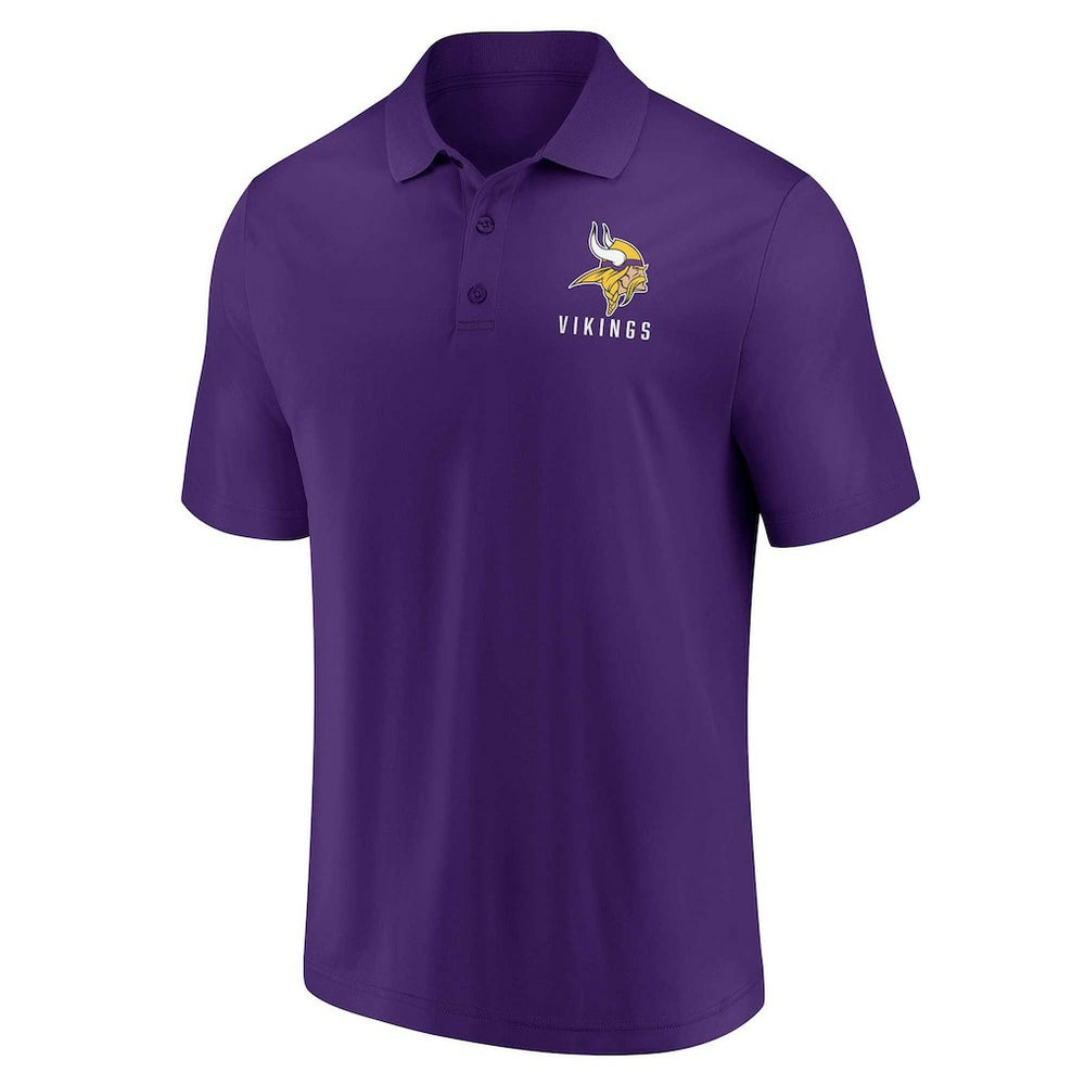 Minnesota Vikings Lockup Two-Pack Polo Set White/Purple | Fanatics
