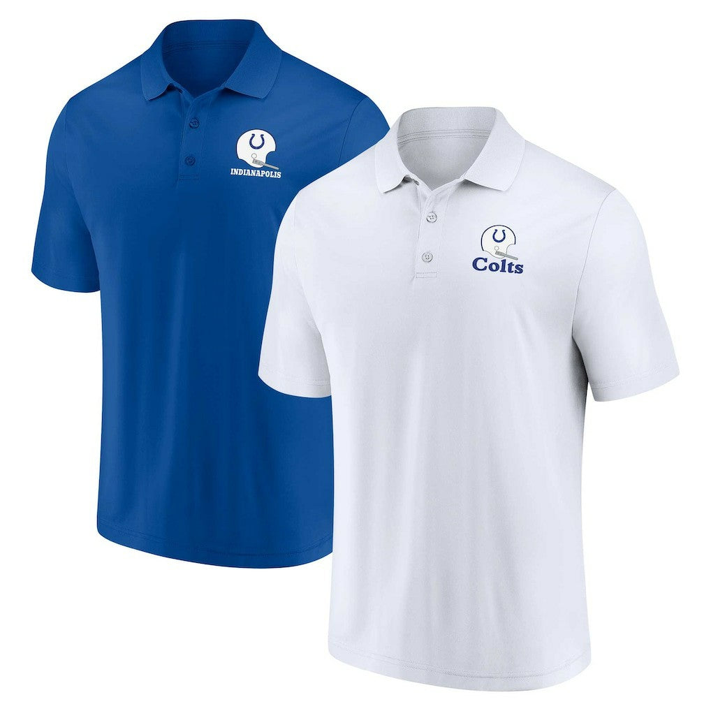 Indianapolis Colts Throwback Two-Pack Polo Set White/Royal | Fanatics