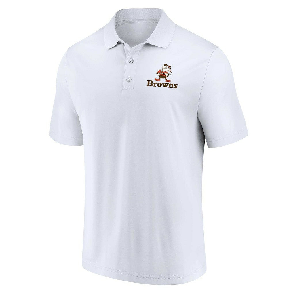 Cleveland Browns Throwback Two-Pack Polo Set White/Brown | Fanatics