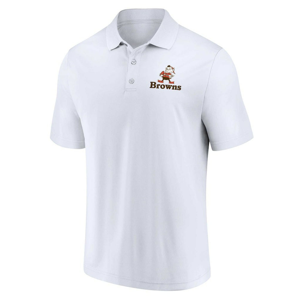 Cleveland Browns Throwback Two-Pack Polo Set White/Brown | Fanatics