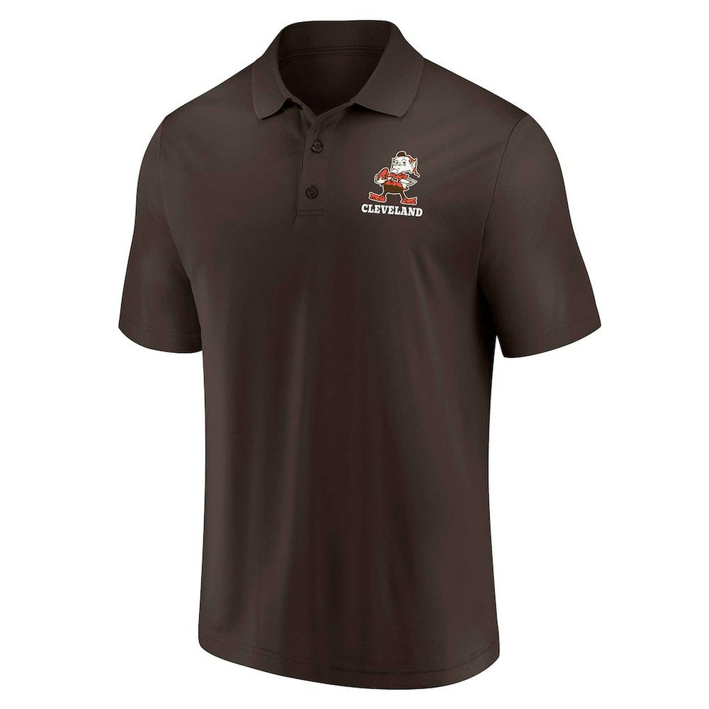 Cleveland Browns Throwback Two-Pack Polo Set White/Brown | Fanatics