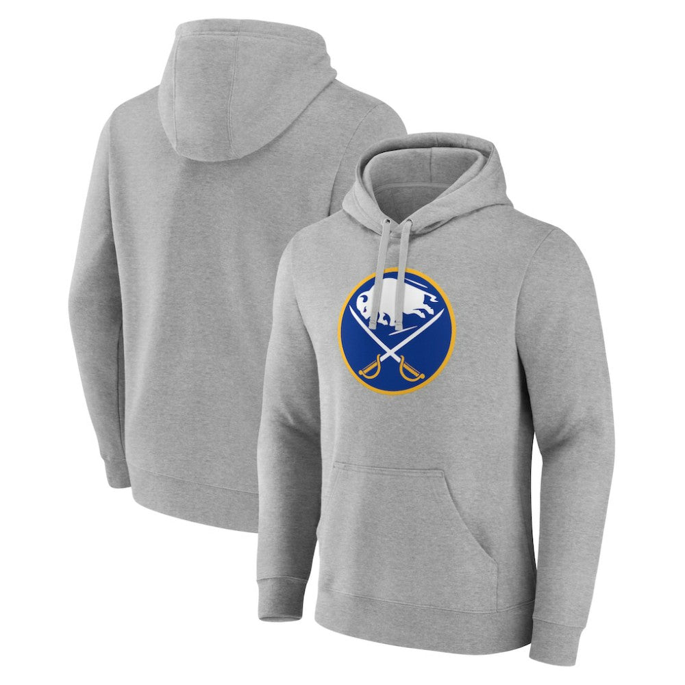 Buffalo Sabres Primary Team Logo Pullover Hoodie - Gray - NHL