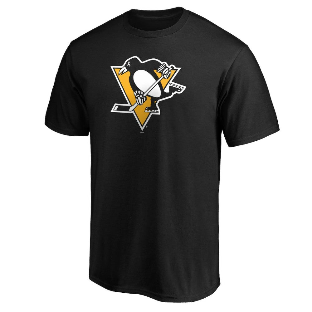 Pittsburgh Penguins Primary Logo T-Shirt - Black - NHL