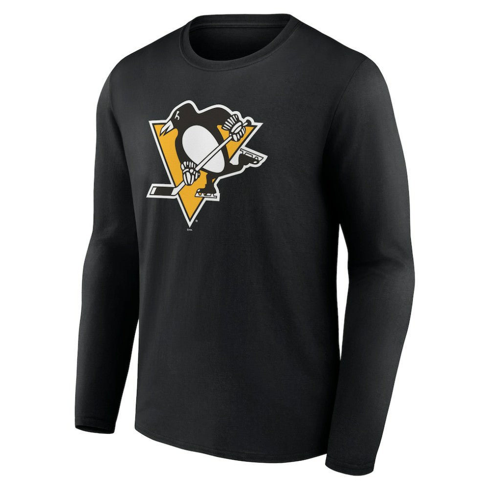 Pittsburgh Penguins Primary Logo Team Long Sleeve T-Shirt - Black - NHL